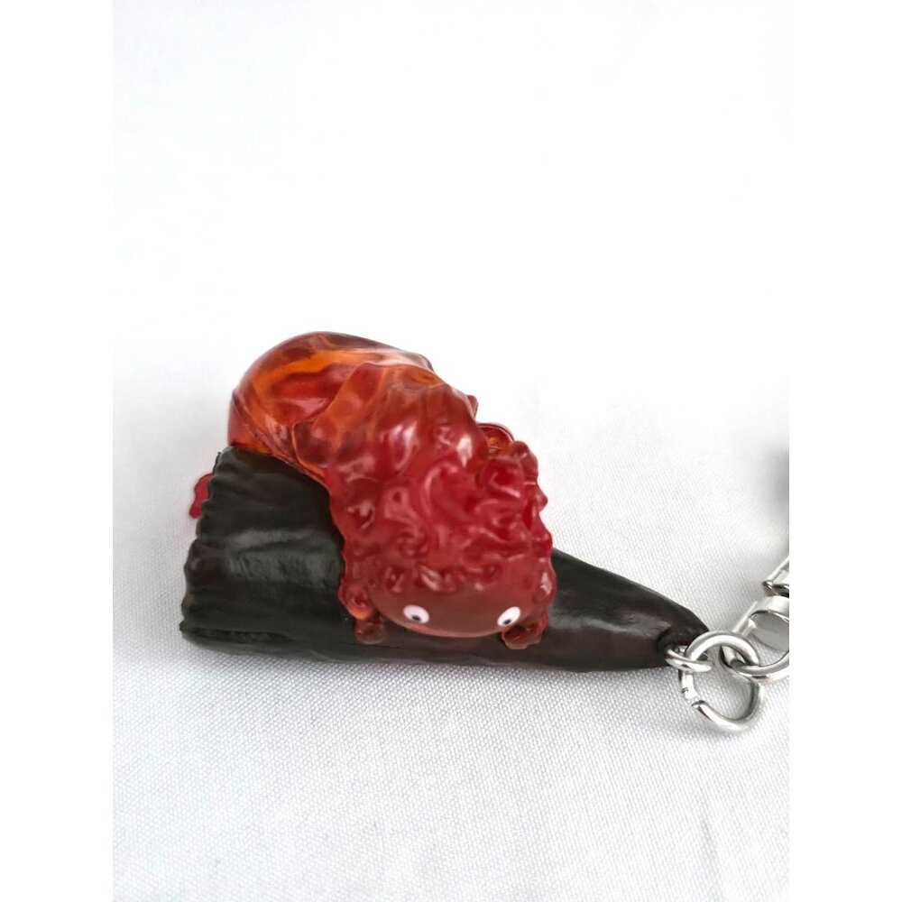 NWT Studio Ghibli Park JAPAN Howl's Moving Castle CALCIFER 3D Keychain Charm - Picture 2 of 6